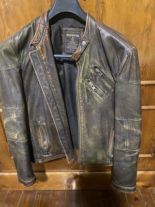 Cazadora Redskins Piel Desgastada Talla M
