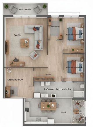 Piso en alquiler en Zona Estación en Rozas de Madrid (Las)