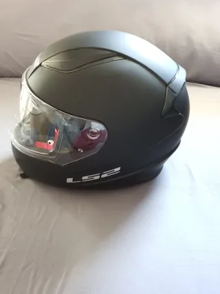 Casco Moto Integral LS2 Negro Mate