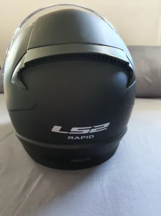 Casco Moto Integral LS2 Negro Mate