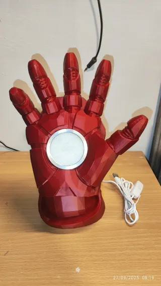 Lampada Mano Iron Man