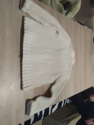 Giacchino invernale beige/bianco , con velluto