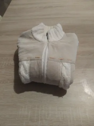 Giacchino invernale beige/bianco , con velluto