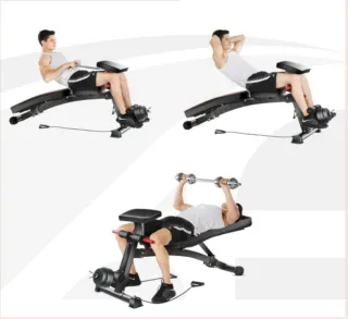 Banco de pesas multifuncional