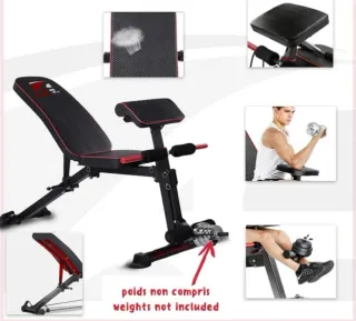 Banco de pesas multifuncional