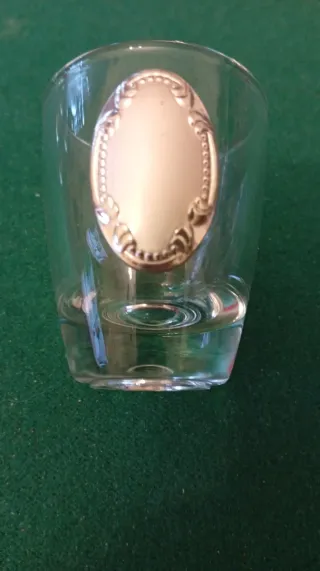 Set 6 Bicchieri Liquore vetro con Dettaglio argent