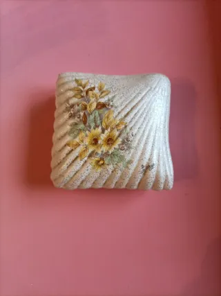 Cofanetto portagioie ceramica effetto madreperla