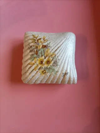 Cofanetto portagioie ceramica effetto madreperla