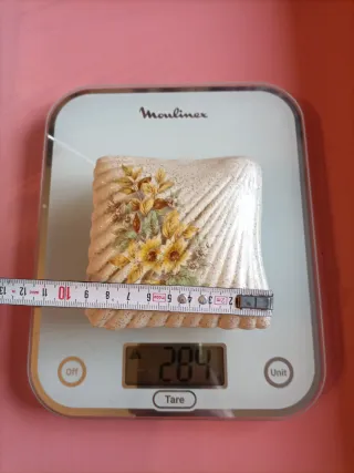 Cofanetto portagioie ceramica effetto madreperla