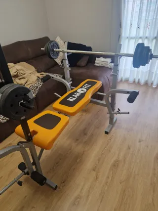 Banco de pesas y musculación Klarfit