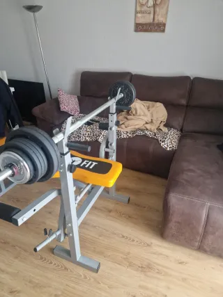 Banco de pesas y musculación Klarfit