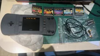 Consola Atari Lynx Gris + 5 Juegos