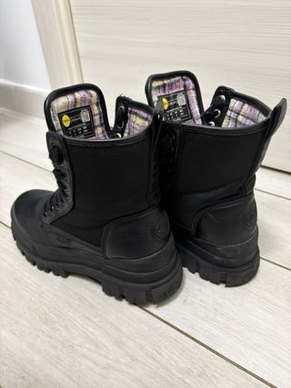 Buffalo Anfibi Donna Neri Pelle Veg