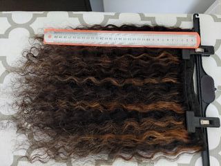 Pelo Natural Ondulado Castaño con Mechas