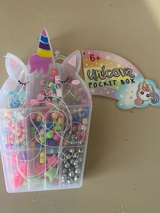 Set perline e braccialetti unicorno