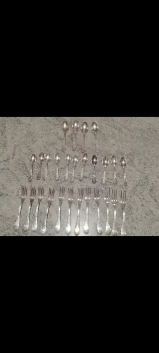 Posate d'epoca PLACCATE in argento