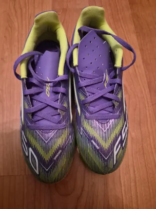Botas de Fútbol Adidas Morado/Verde