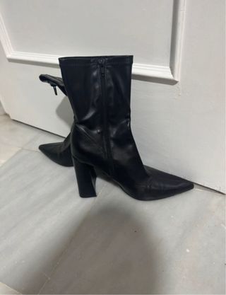 Botas Zara tacón negras