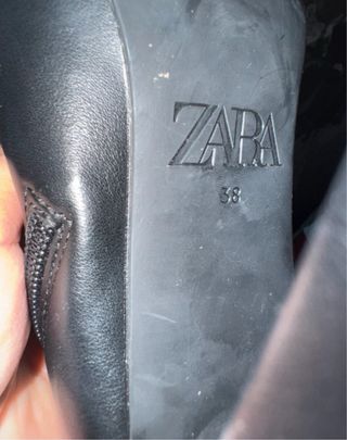 Botas Zara tacón negras