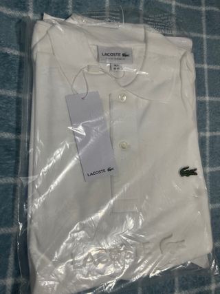 Polo Lacoste Blanco Talla XS Nuevo