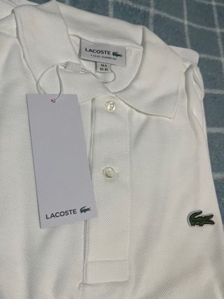 Polo Lacoste Blanco Talla XS Nuevo