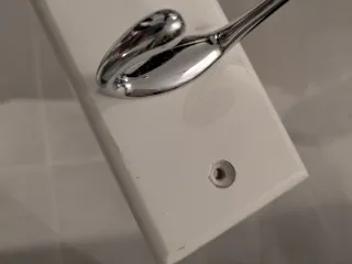 Perchero de pared madera y metal