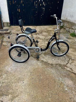 Triciclo Monty Negro con Cestas