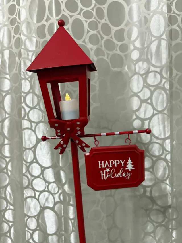 Lampada Natalizia Rossa