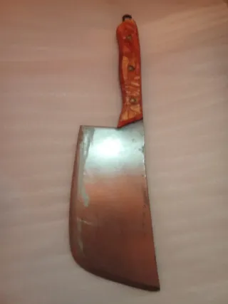 Antiguo machete / cuchillo de carnicero cocina