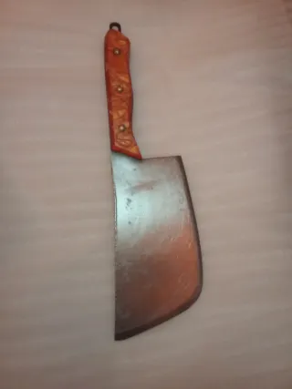 Antiguo machete / cuchillo de carnicero cocina