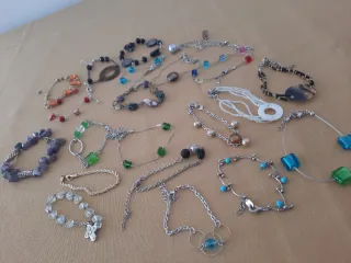 Lote de 21 pulseras vintage fantasía