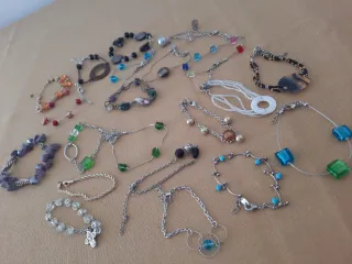 Lote de 21 pulseras vintage fantasía
