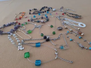 Lote de 21 pulseras vintage fantasía