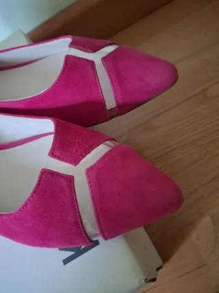 Zapatos planos fucsia Talla 39