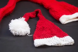 Berretti di lana fatti a mano per neonati/bambini