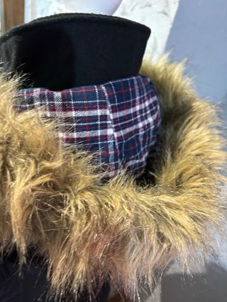 Parka paño negra talla M