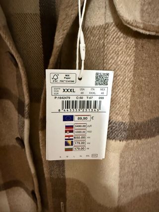 Sobrecamisa Pedro del Hierro Beige/Marrón