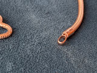 Pulsera Pandora Cierre Corazón Baño Oro Rosa