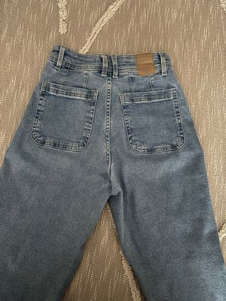 Pantalones vaqueros anchos mujer