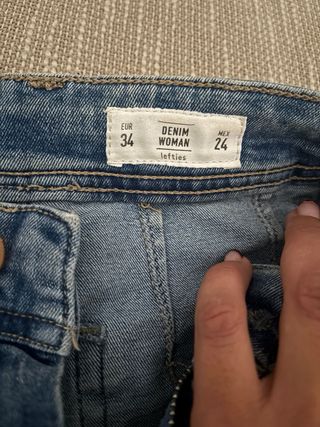 Pantalones vaqueros anchos mujer