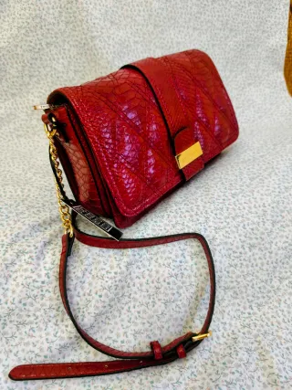 Bolso bandolera Roccobarocco rojo