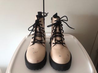 Botines Zara Beige Talla 35