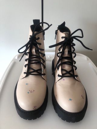 Botines Zara Beige Talla 35