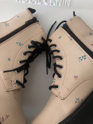 Botines Zara Beige Talla 35