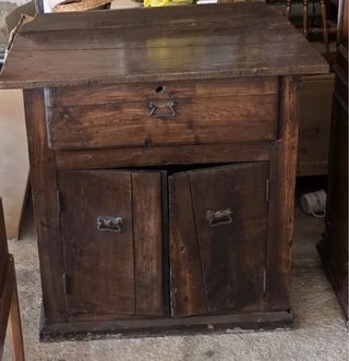 Mueble auxiliar madera antiguo