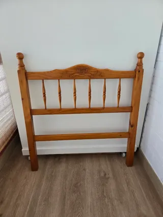 Cabecero madera cama 90