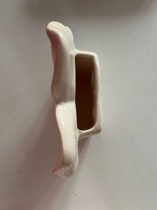 Vaschetta umidificatore ceramica fiore rosa