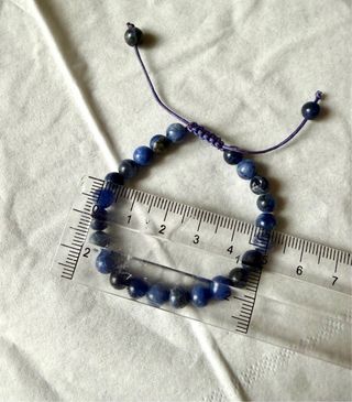 Pulsera de sodalita (piedra natural) regulable