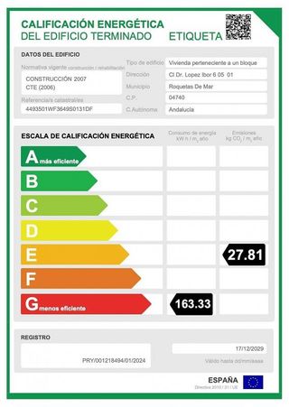 Piso en venta en Roquetas Centro en Roquetas de Mar