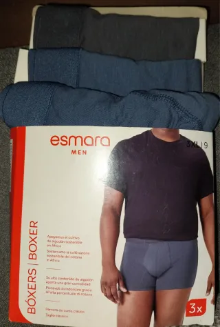 3x Calzoncillos Esmara Boxer Talla 3XL